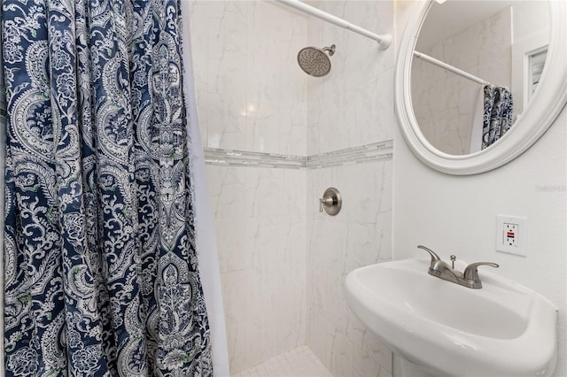 3420 Santa Clara Dr, Punta Gorda, FL 33983 - bathroom with a sink and a tile shower