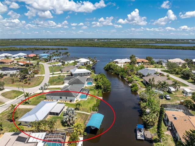 3420 Santa Clara Dr, Punta Gorda, FL 33983 - aerial view of residential area with a large body of water