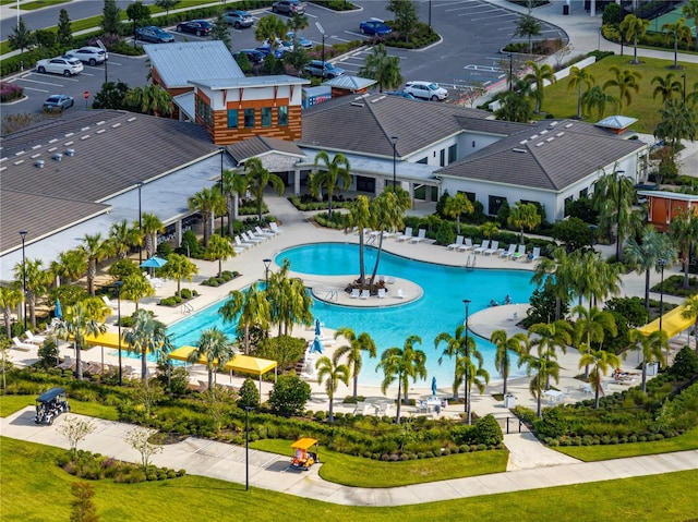 31510 Cabana Rye Ave, San Antonio, FL 33576 - drone / aerial view of a pool