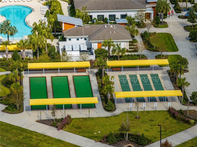 31510 Cabana Rye Ave, San Antonio, FL 33576 - aerial view of property and surrounding area featuring a pool
