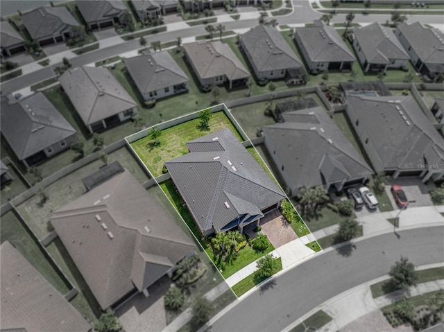 31510 Cabana Rye Ave, San Antonio, FL 33576 - aerial perspective of suburban area with property parcel outlined