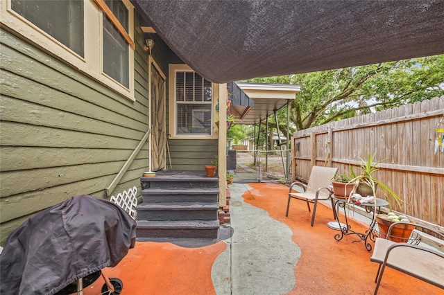 916 E Broad St, Tampa, FL 33604 - view of patio / terrace with fence and a gate