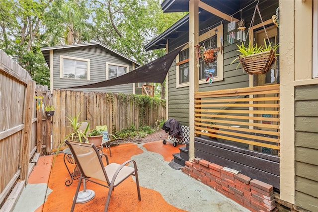 916 E Broad St, Tampa, FL 33604 - view of patio with a fenced backyard