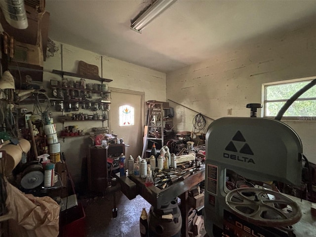 2995 N Bravo Dr, Beverly Hills, FL 34465 - garage featuring a workshop area