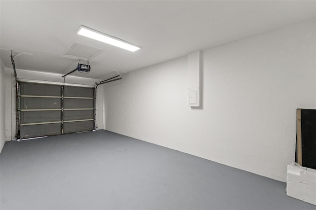 7400 Belvedere Ter, New Port Richey, FL 34655 - garage with a garage door opener and electric panel