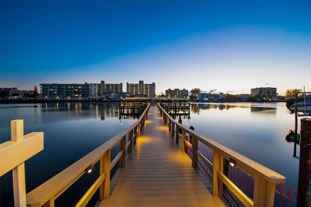 10216 Regal Dr Unit 310, Largo, FL 33774 - dock area with a city view and a water view