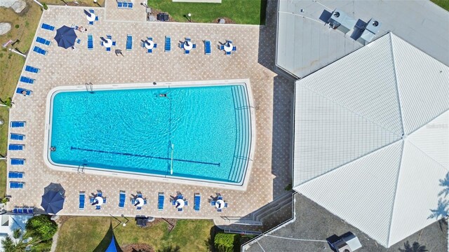 10216 Regal Dr Unit 310, Largo, FL 33774 - bird's eye view of a pool area