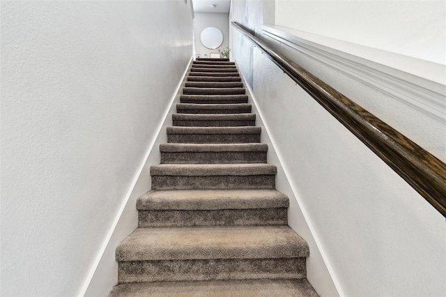 view of stairway