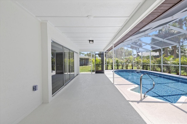 5507 Nimitz Rd, New Port Richey, FL 34652 - outdoor pool featuring a patio area and a lanai