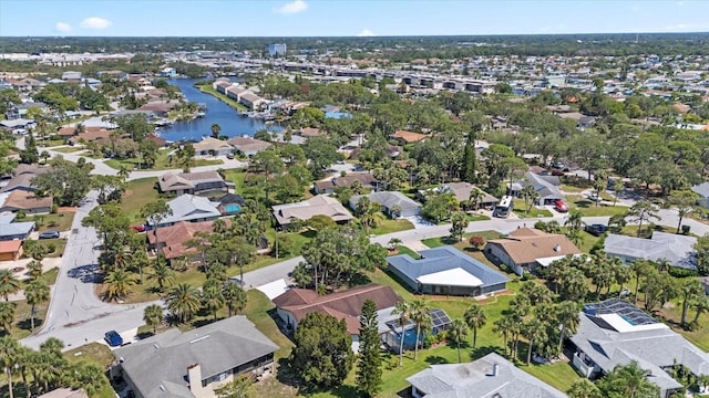 5507 Nimitz Rd, New Port Richey, FL 34652 - aerial overview of property's location with nearby suburban area and a large body of water