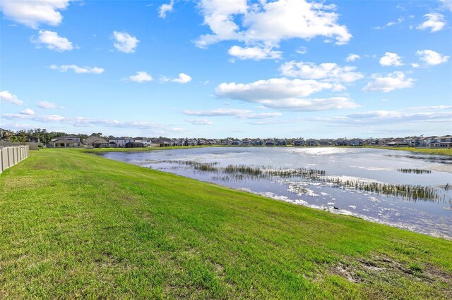 3071 Marine Grass Dr, Wimauma, FL 33598 - water view featuring fence