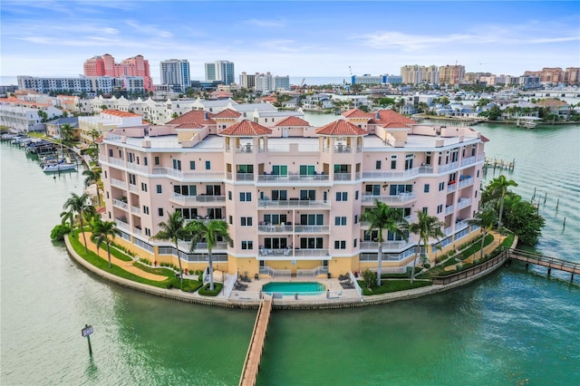 205 Brightwater Dr Unit 101, Clearwater Beach, FL 33767 - view of urban area featuring a large body of water