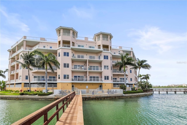 205 Brightwater Dr Unit 101, Clearwater Beach, FL 33767 - dock with a water view