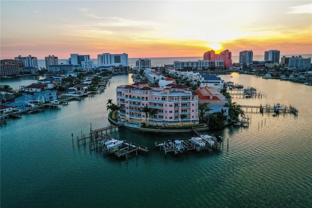 205 Brightwater Dr Unit 101, Clearwater Beach, FL 33767 - bird's eye view of city skyline and a nearby body of water