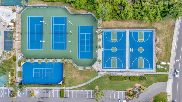 view from above of property