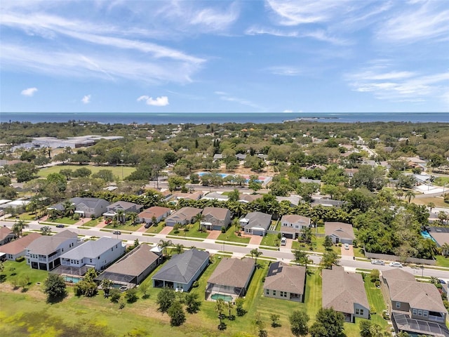 764 W Bayshore Dr, Tarpon Springs, FL 34689 - aerial view of residential area featuring a large body of water