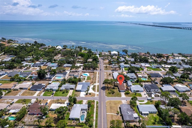 6801 Pinellas Point Dr S, Saint Petersburg, FL 33712 - aerial view of property's location with a large body of water and nearby suburban area
