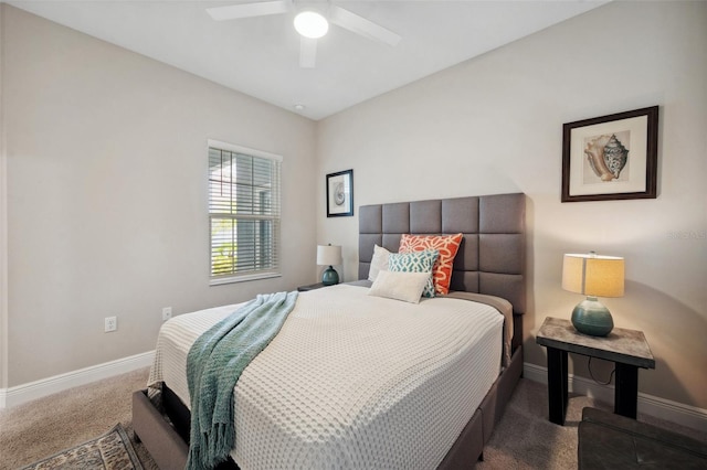 12817 Cobalt Ter, Bradenton, FL 34211 - bedroom featuring carpet, baseboards, and ceiling fan