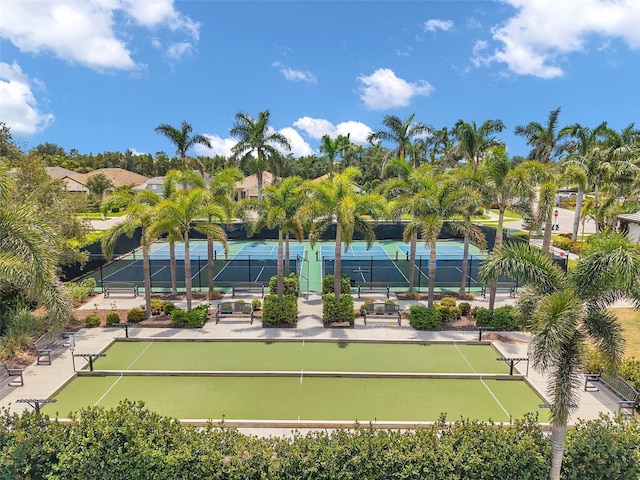 12817 Cobalt Ter, Bradenton, FL 34211 - view of tennis court with a putting green