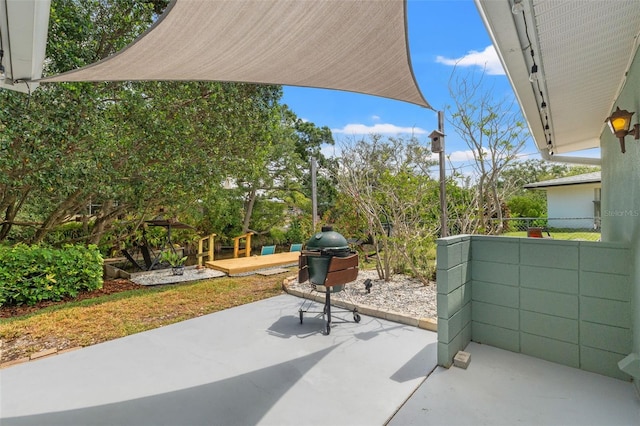 view of patio / terrace with grilling area