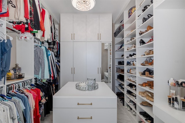 2750 Reserve Ct Unit 101, Dunedin, FL 34698 - walk in closet featuring light marble finish floors