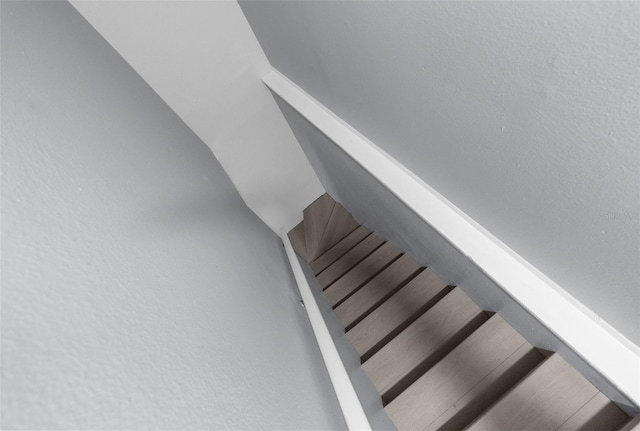 view of stairway