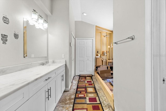 11207 Donneymoor Dr, Riverview, FL 33569 - bathroom featuring vanity and baseboards