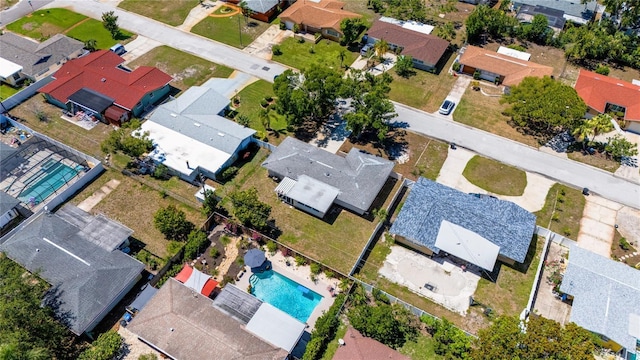 1400 63rd Ave S, Saint Petersburg, FL 33705 - aerial view of residential area featuring a pool