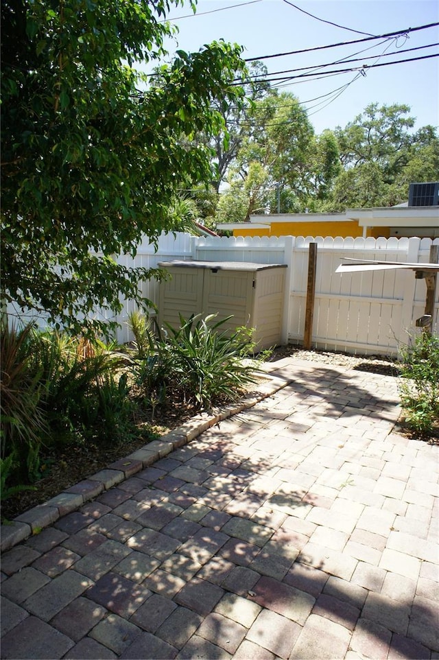 view of patio / terrace with a fenced backyard