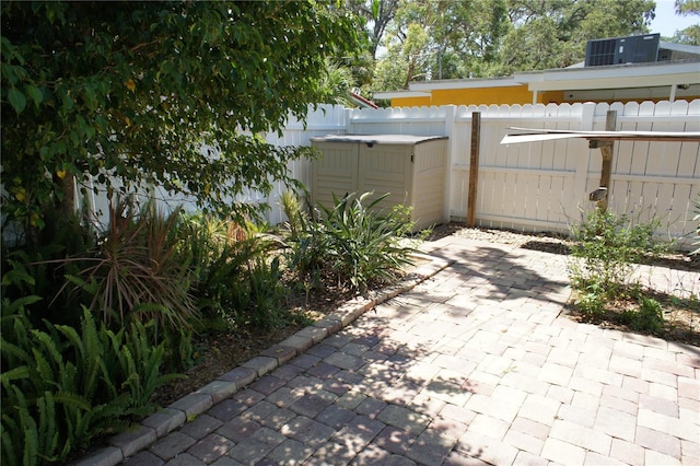 view of patio / terrace featuring a fenced backyard