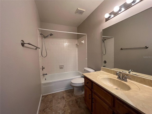 2406 Cypress Pond Rd Unit 2406, Palm Harbor, FL 34683 - full bathroom with toilet, vanity, shower / bathtub combination, and baseboards