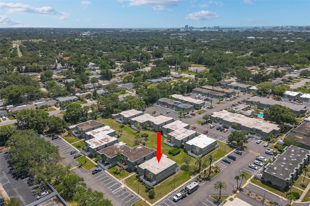 1799 N Highland Ave Unit 180, Clearwater, FL 33755 - aerial view of property and surrounding area with nearby suburban area