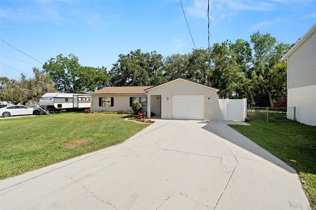 4549 Ontario Dr, New Port Richey, FL 34652 - ranch-style house featuring concrete driveway, a garage, and stucco siding