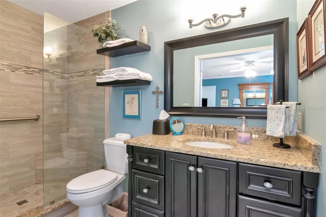 4125 W Obispo St, Tampa, FL 33629 - full bathroom featuring tiled shower, vanity, and toilet