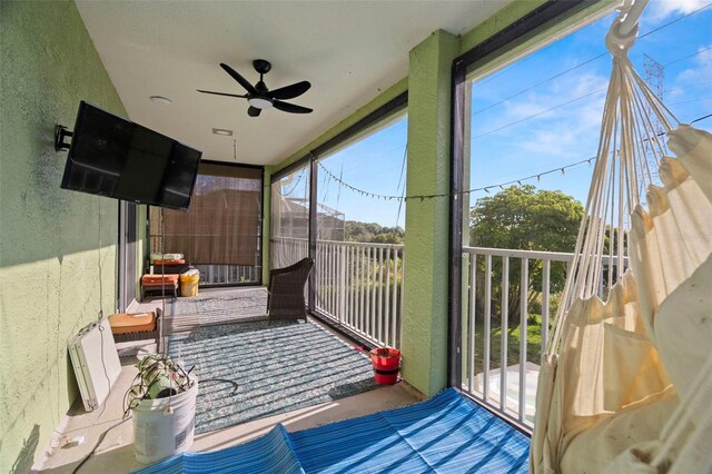 2832 Brinley Dr, New Port Richey, FL 34655 - sunroom / solarium with ceiling fan