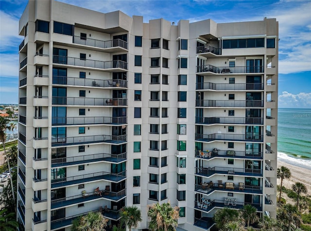 1600 Gulf Blvd Unit 514, Clearwater Beach, FL 33767 - view of apartment building / complex with view of water and beach