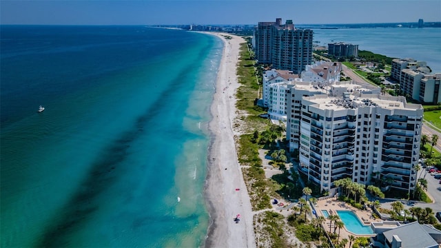 1600 Gulf Blvd Unit 514, Clearwater Beach, FL 33767 - aerial view of extended coastline and apartment complex / building