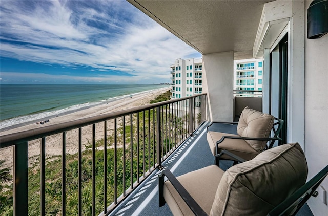 1600 Gulf Blvd Unit 514, Clearwater Beach, FL 33767 - balcony with view of water and beach