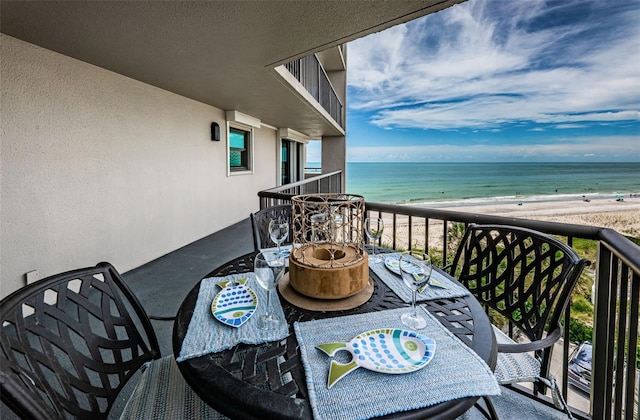 1600 Gulf Blvd Unit 514, Clearwater Beach, FL 33767 - balcony featuring view of water and beach