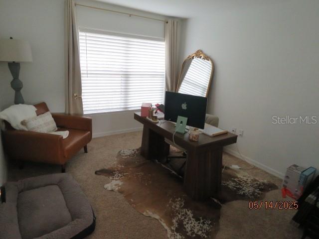 206 Samantha Ave, Auburndale, FL 33823 - carpeted office featuring baseboards