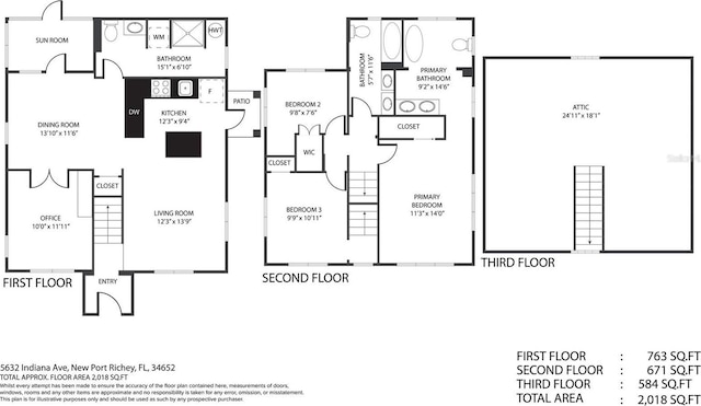 5632 Indiana Ave, New Port Richey, FL 34652 - home floor plan