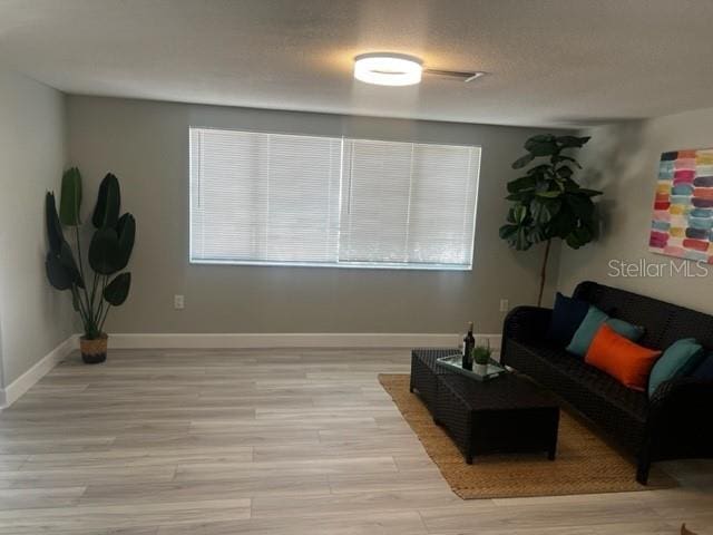 12415 Stagecoach Ln, Hudson, FL 34667 - living area featuring light wood-type flooring and baseboards