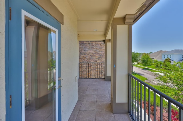 view of balcony