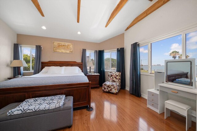 1963 Edgewater Dr, Clearwater, FL 33755 - bedroom featuring light wood-type flooring, recessed lighting, and baseboards