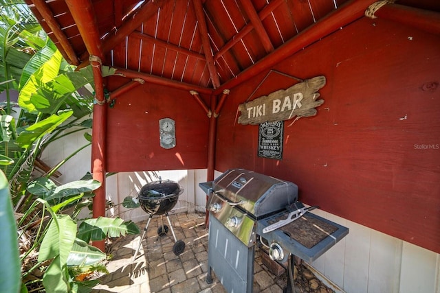 1963 Edgewater Dr, Clearwater, FL 33755 - view of patio with area for grilling