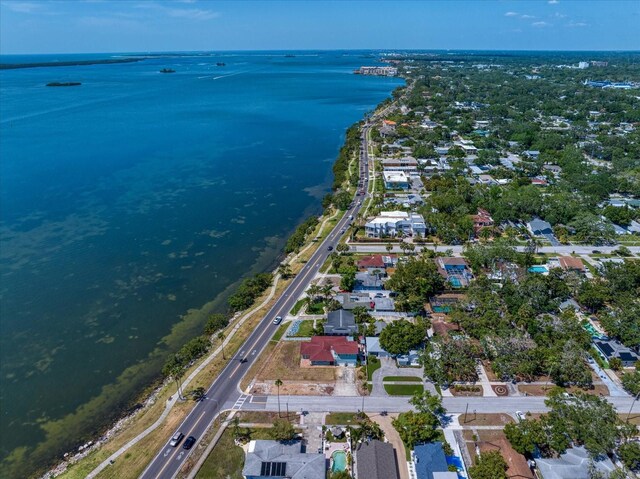 1963 Edgewater Dr, Clearwater, FL 33755 - aerial overview of property's location featuring a nearby body of water and nearby suburban area