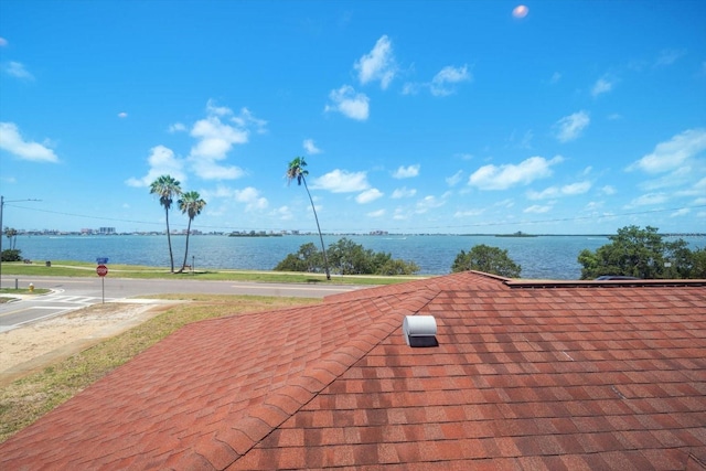 1963 Edgewater Dr, Clearwater, FL 33755 - view of patio featuring a water view