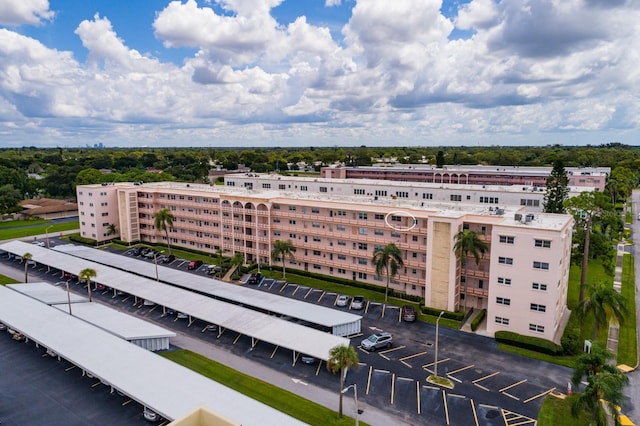 bird's eye view of apartment complex
