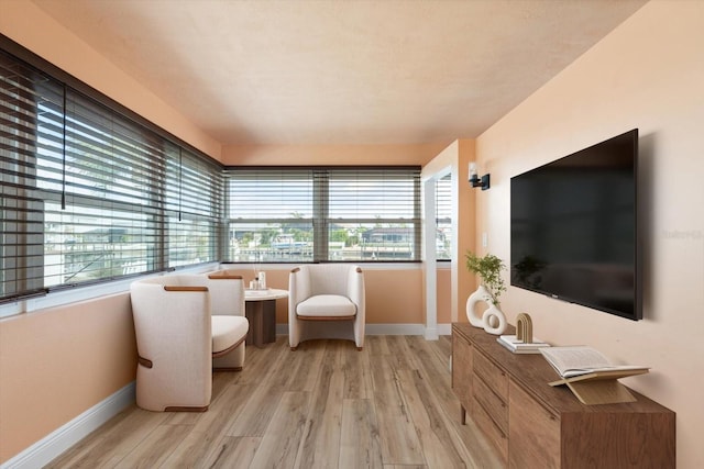 5108 Commonwealth Rd, Palmetto, FL 34221 - sitting room featuring healthy amount of natural light, wood finished floors, and baseboards