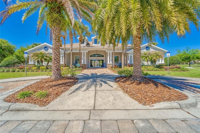 view of front of house with covered porch